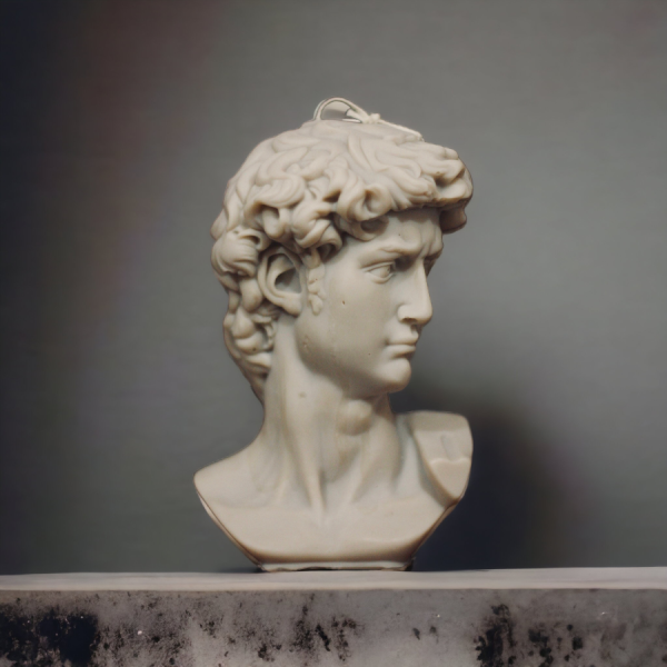 David candle :lady:head candle:large :pillar:candles:swirl:wedding:sets:decoration:yankee:anniversary:homedecor:aromatherapycandles3 David/Michelangelo's David Candle