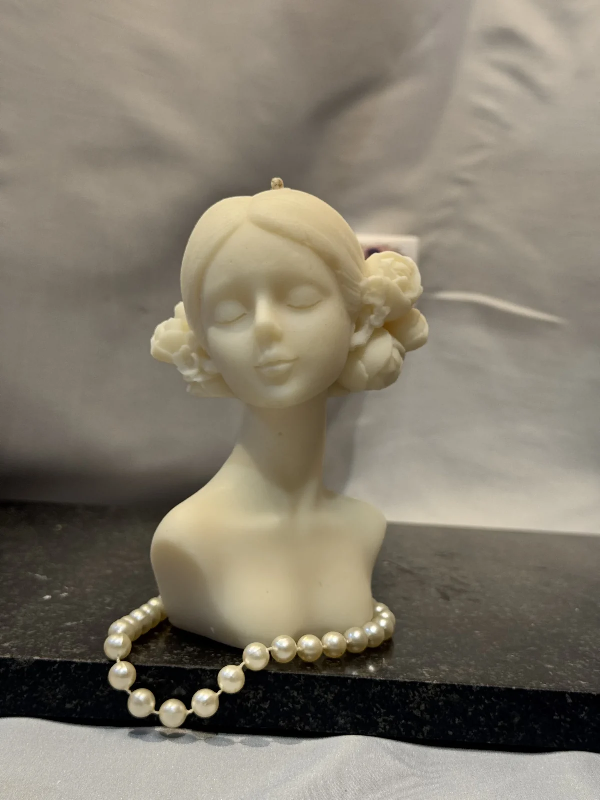 Muse – Female Bust Candle handmade female bust candle made from soy wax sculptural decorative candle Muse