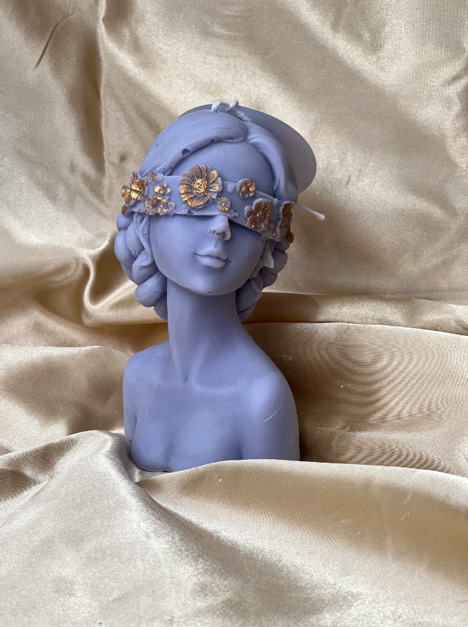blind lady:flower lady candle:lady:head candle:large :pillar:candles:swirl:wedding:sets:decoration:yankee:anniversary:homedecor:aromatherapycandles4 Eirene – Goddess of Soft Power