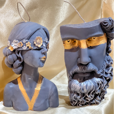 blind lady:flower lady candle:lady:head candle:large :pillar:candles:swirl:wedding:sets:decoration:yankee:anniversary:homedecor:aromatherapycandles7 Eirene – Goddess of Soft Power