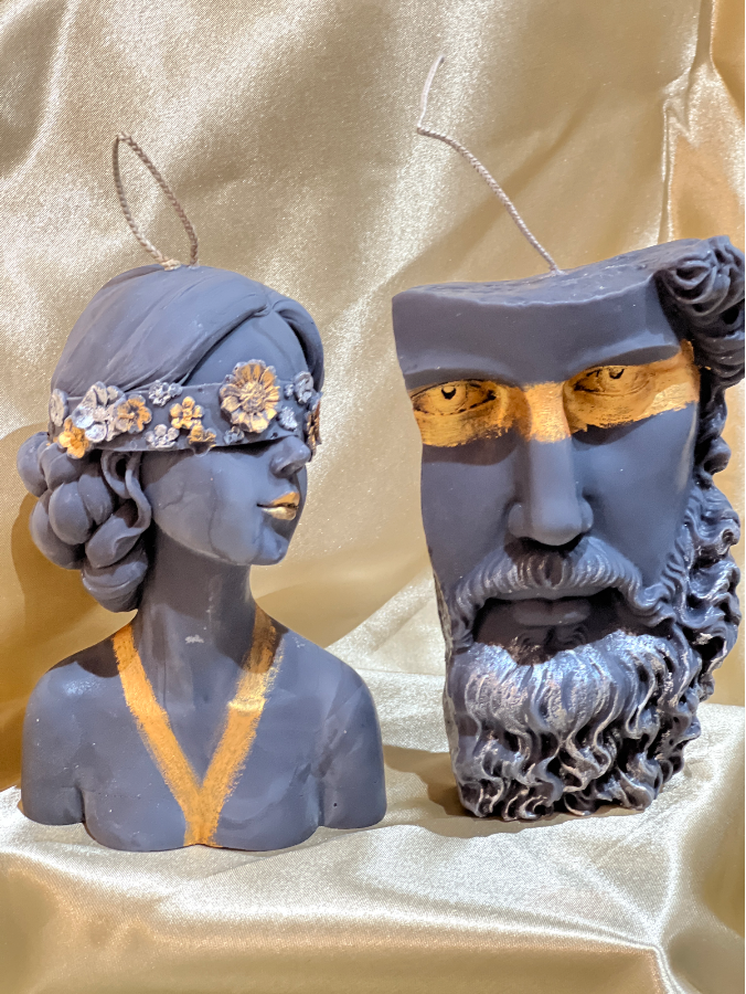 blind lady:flower lady candle:lady:head candle:large :pillar:candles:swirl:wedding:sets:decoration:yankee:anniversary:homedecor:aromatherapycandles7 Eirene – Goddess of Soft Power