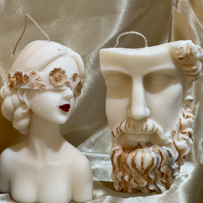 blind lady:flower lady candle:lady:head candle:large :pillar:candles:swirl:wedding:sets:decoration:yankee:anniversary:homedecor:aromatherapycandles8 Eirene – Goddess of Soft Power