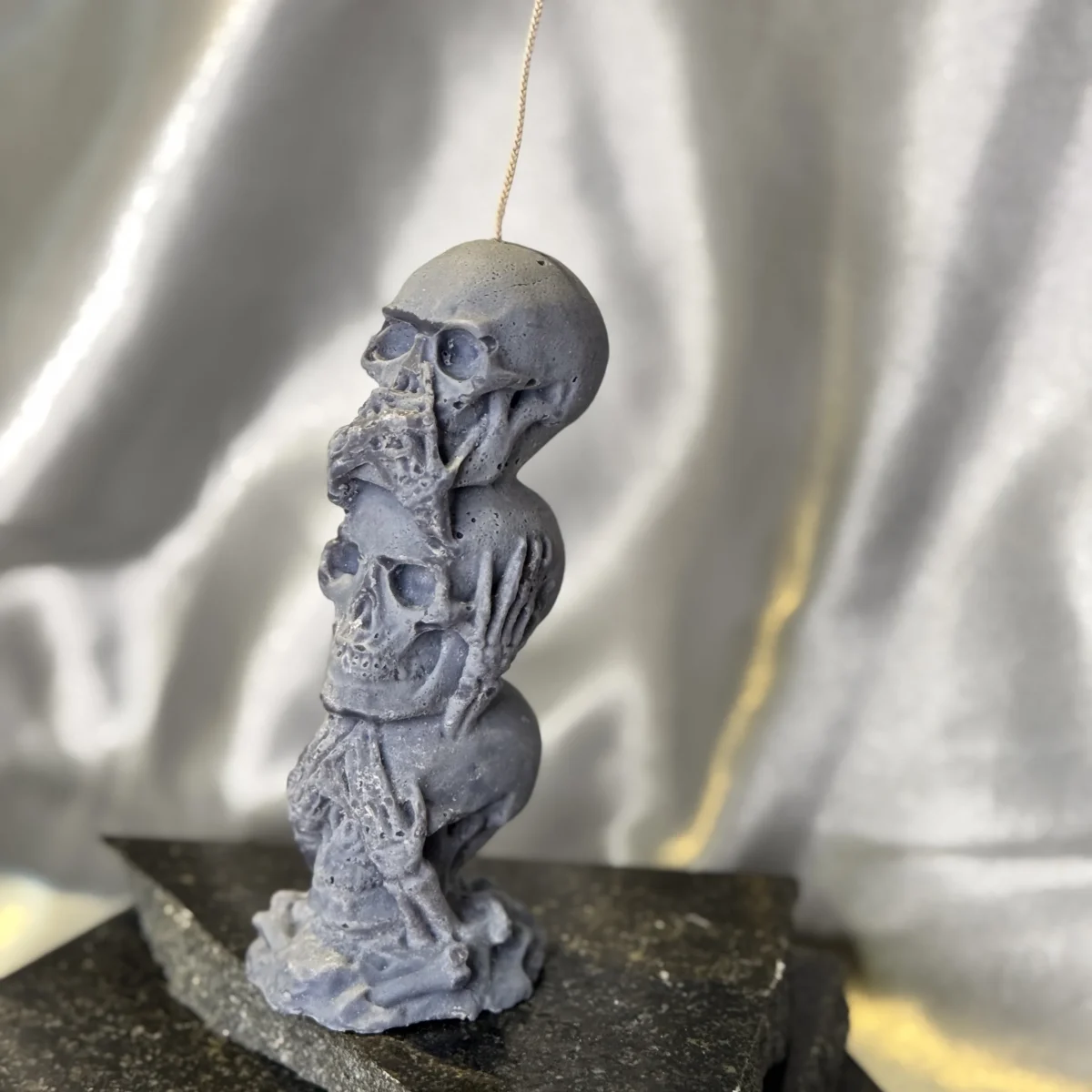 IMG_2145 See No Evil Hear No Evil Candle Skull