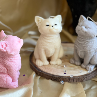 cat:pillar:candles:swirl:wedding:sets:decoration:yankee:anniversary:homedecor:aromatherapycandles4 Cat Candle