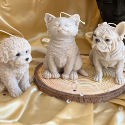 cat:pillar:candles:swirl:wedding:sets:decoration:yankee:anniversary:homedecor:aromatherapycandles5 Puppy – Sculptural Dog Candle