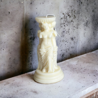 venus candle:venus de milo:lady:sculpture:aesthetic:candle:pillar:candles:swirl:wedding:sets:decoration:yankee:anniversary:homedecor:aromatherapycandles16 Caryatid – Sculptural Column Candle