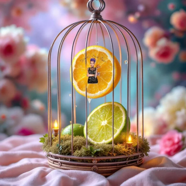 Lemon and Lime – Luxury Car Diffuser 8ml Lemon and Lime luxury car diffuser with wooden cap hanging in a vehicle
