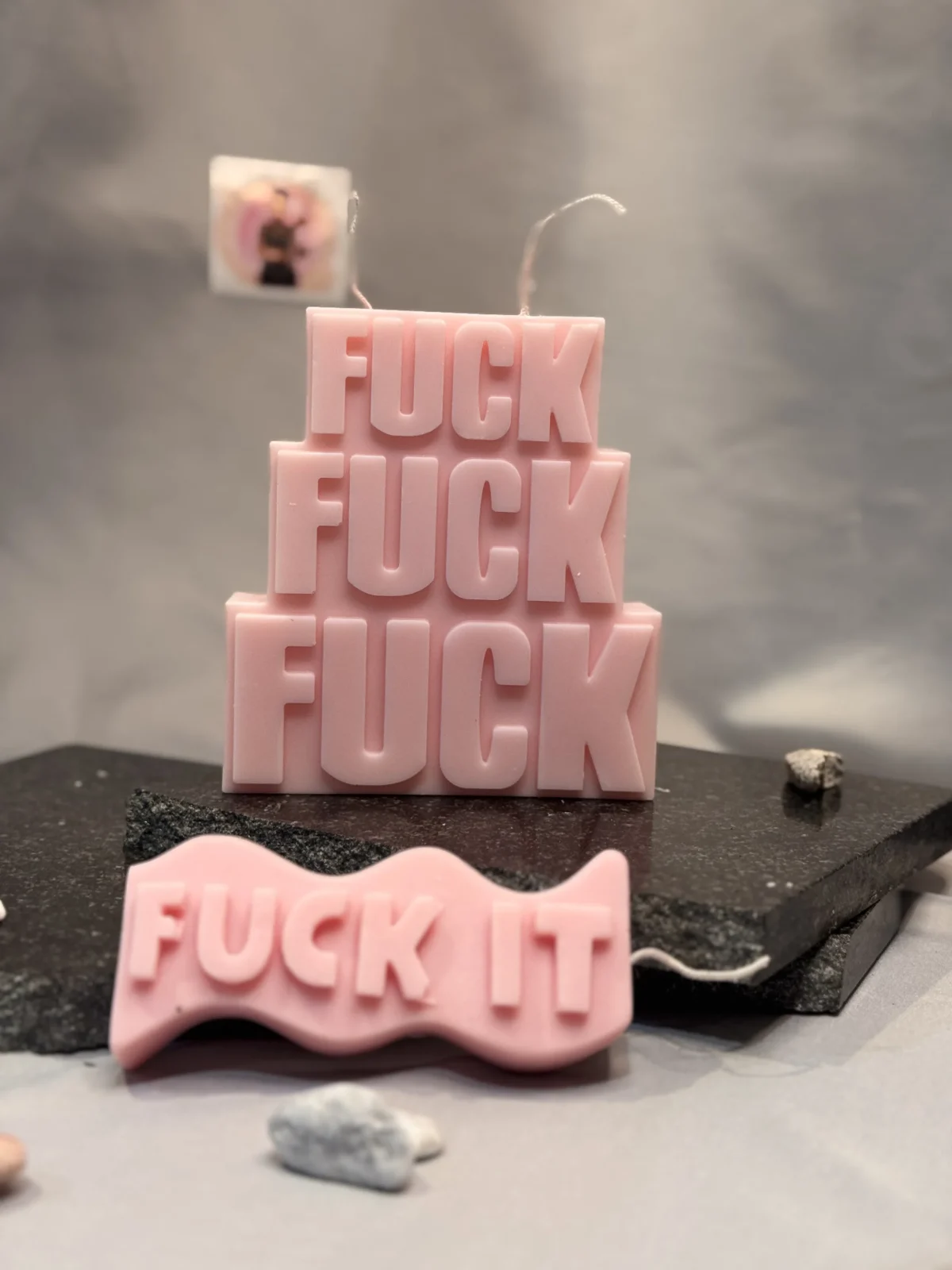 F*ck – Statement Word Candle statement candle UK handmade soy wax sculptural word candle
