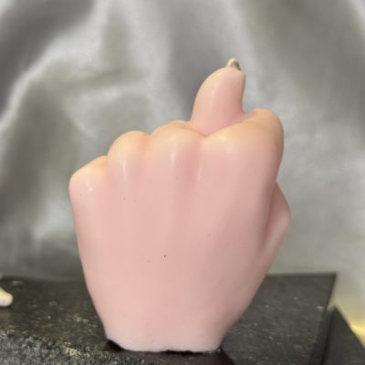 Promise Candle promise hand candle handmade sculptural soy wax hand gesture candle UK