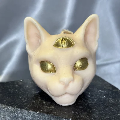 Bastet – Cat Goddess Candle cat candle UK handmade soy wax Bastet cat goddess candle