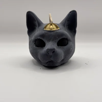 Bastet – Cat Goddess Candle cat candle UK handmade soy wax Bastet cat goddess candle